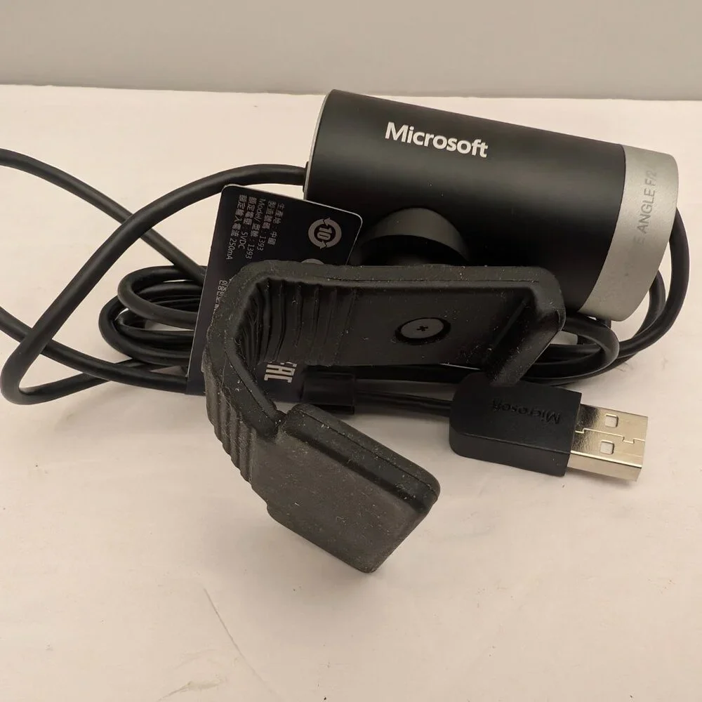 MICROSOFT LifeCam Cinema HD 720p Webcam | 1393 P/N X823015-001 H5D-00013 USED